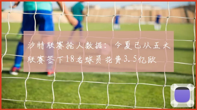 沙特联赛抢人数据:今夏已从五大联赛签下18名球员花费3.5亿欧
